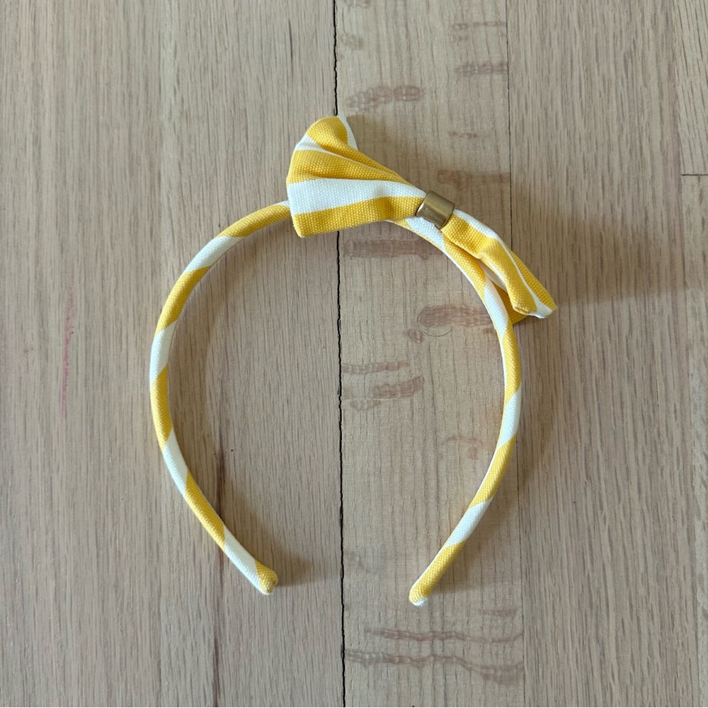 Janie and Jack Yellow Striped Kids Headband
